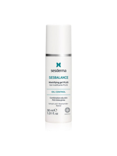 Sesderma Sesbalance Mattifying Gel Plus матиращ гел за смесена и мазна кожа 30 мл.