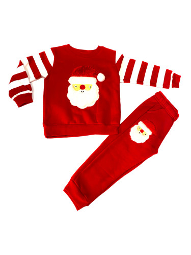 Коледен комплект с Дядо Коледа в червено