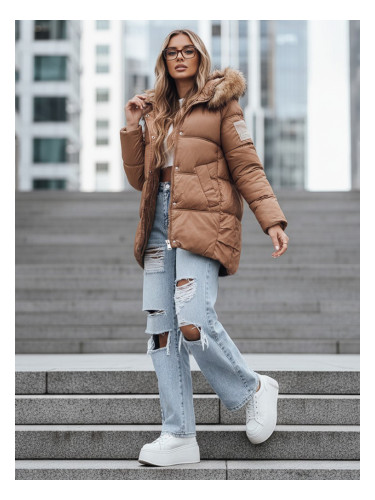 Дамско зимно яке с качулка