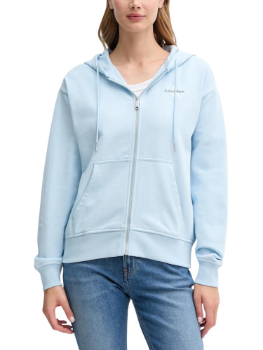 Син суичър с качулка Calvin Klein Jeans