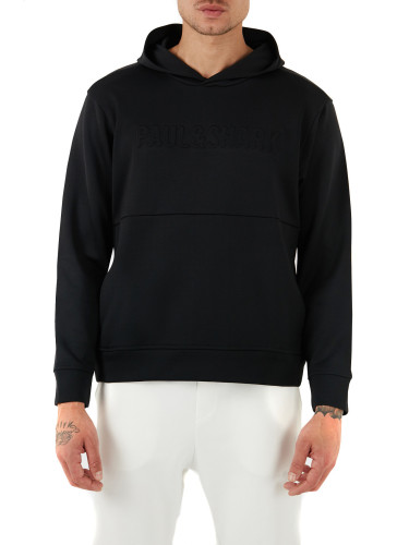 Мъжки суичър с качулка от черен цвят Paul&Shark
