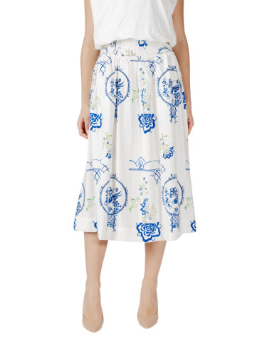 Дамска миди пола с щампа