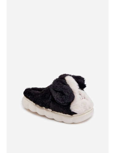 Детски пухкави пантофи с мотив на куче