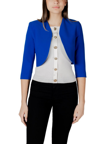 Синьо дамско болеро яке