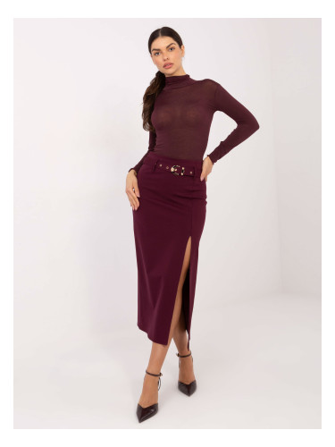 Бордо блуза с дълъг ръкав