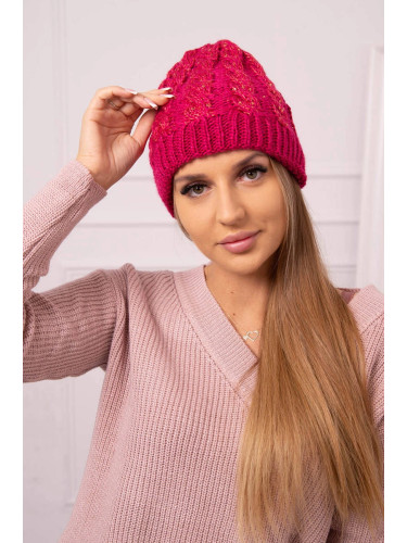 Дамска шапка Калина К362 цвят фуксия