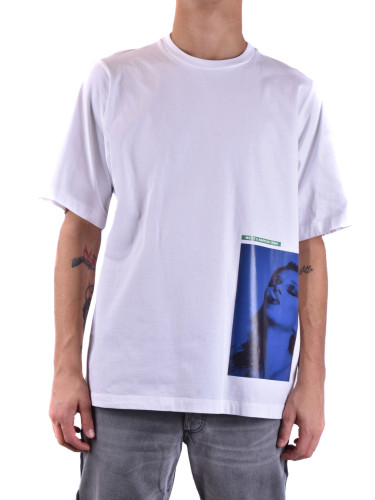 Бяла тениска Dsquared с щампа