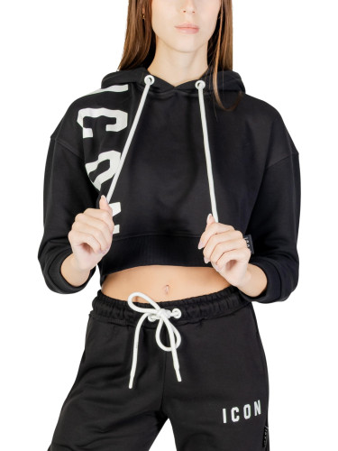 Черен къс суичър ICON