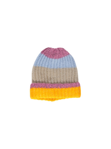 Цветна плетена шапка