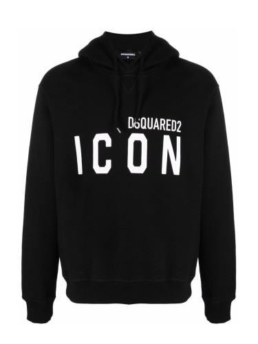 Черен суитшърт Dsquared2 ICON