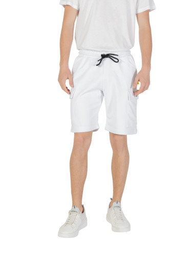 Мъжки бели бермуди с джобове