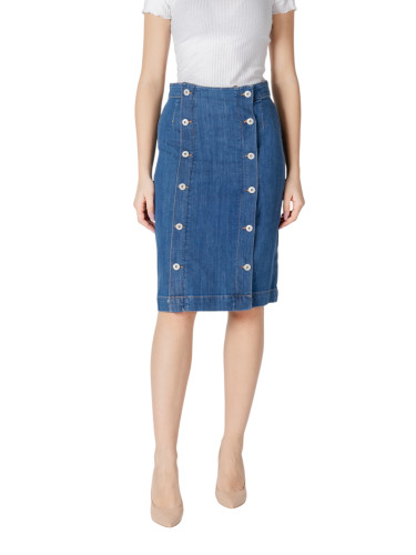 Дънкова пола Ichi с копчета