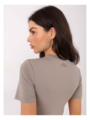 Дамска блуза в тъмнобежово