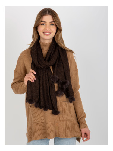 Scarf-AT-SZ-E-318.57P-dark brown
