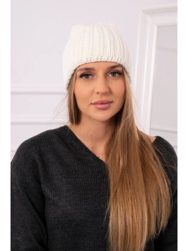 Дамска шапка Rebeka K345 екрю