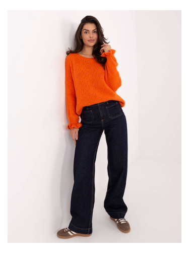 Оранжев пуловер MI-SW-2912.10X