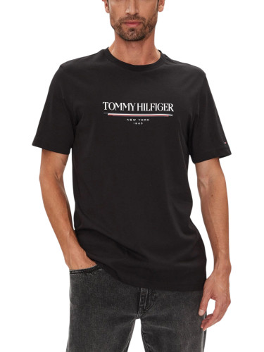 Черна тениска Tommy Hilfiger