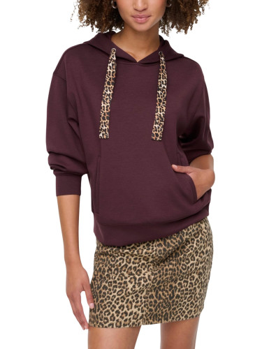 Дамски суичър с качулка и леопардова пола