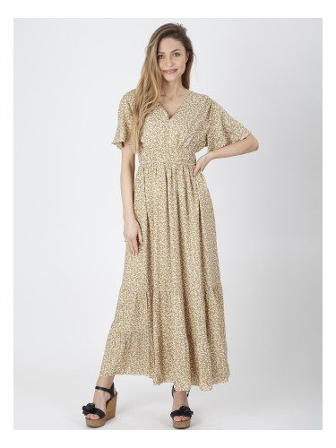 PERSO Woman's Women's dress with a floral motif cinched at the waist