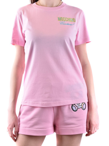 Розова тениска и шорти Moschino
