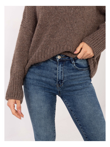 Дамски дънки slim fit в тъмносиньо