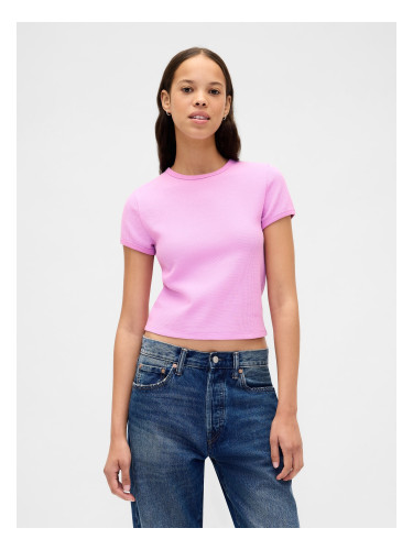 Дамска тениска GAP с вафлен мотив