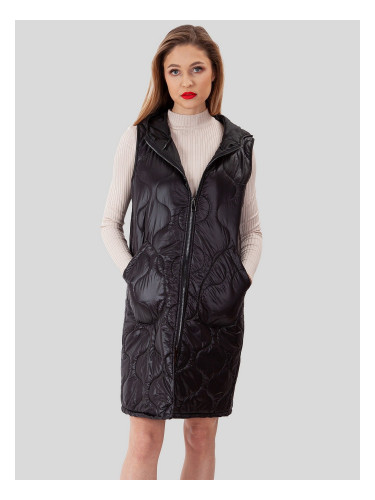 PERSO Woman's Women's long quilted vest with pockets