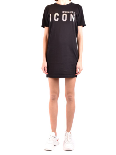 Черна рокля Dsquared2 ICON