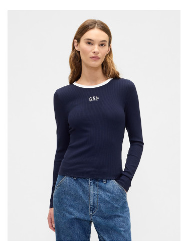 Тениска с оребрено лого на GAP