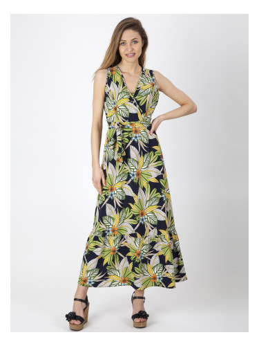 PERSO Woman's Long light women's dress with a floral motif