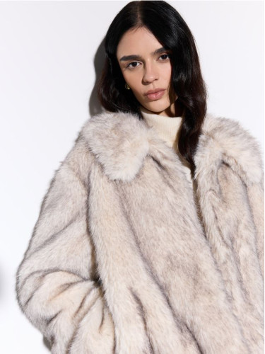 Mohito - Палто от изкуствена кожа - бежово