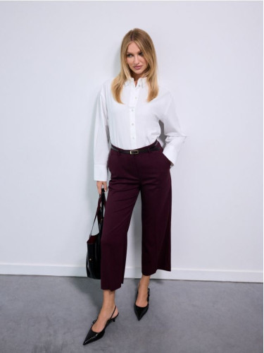 Mohito - Панталон с колан - махагон