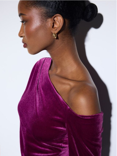 Mohito - Велурена блуза - лилаво