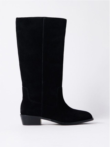 Mohito - Кожени ботуши с височина до коляното - черен