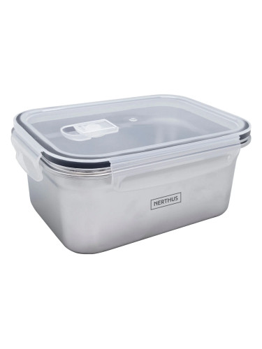 Стоманена херметическа кутия за храна Nerthus за микровълнова - 1200 мл