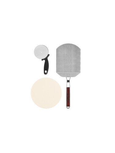 Комплект за пица MUSTANG от 3 части - камък, нож и лопатка