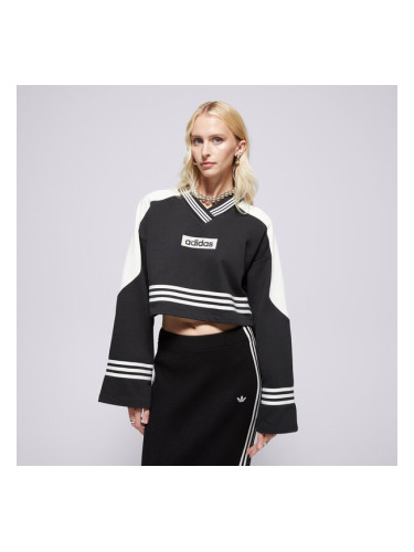 Adidas Суитчър Crew Sweatshirt дамски Дрехи Суичъри JW7273 Черен