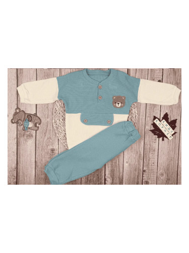 Бебешки комплект за момче любимо мече в синьо