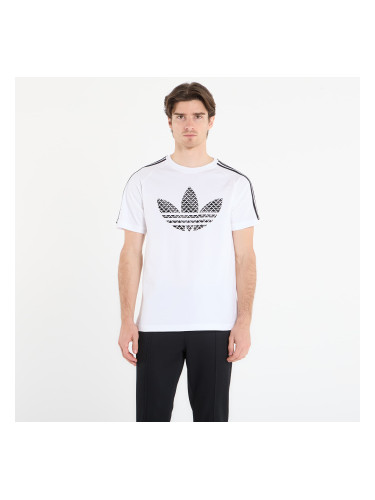 Тениска adidas Monogram Infill 3S T-Shirt White S