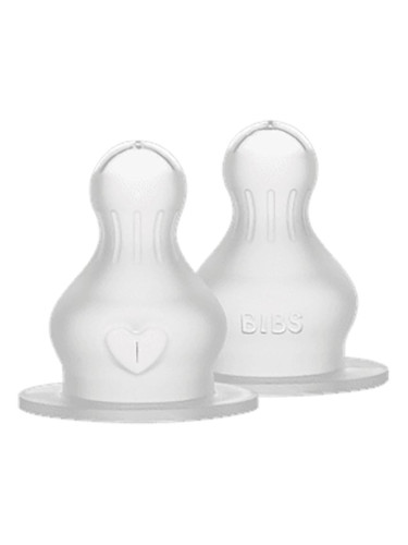 BIBS Silicone Bottle Nipple биберон за шише Medium Flow 2 бр.