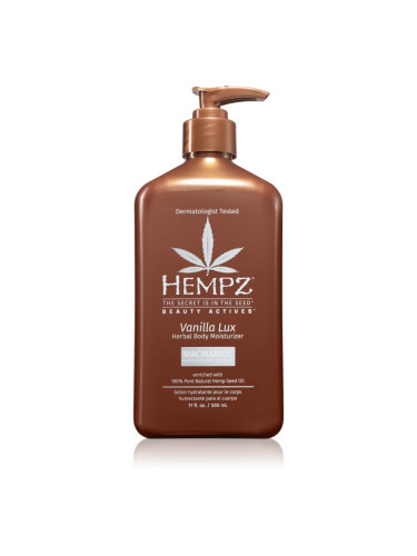 HEMPZ Vanilla Lux тоалетно мляко за тяло 500 мл.