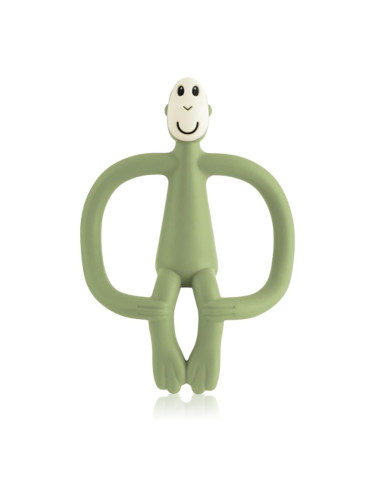 Matchstick Monkey Teething Toy and Gel Applicator гризалка с четка 2 в 1 Olive 1 бр.
