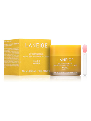 LANEIGE Lip Sleeping Mask нощна регенерираща маска за устни цвят Mango 20 гр.
