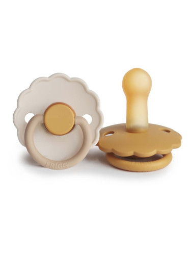 FRIGG Daisy Size 2:6-18 months биберон Chamomile/Honey gold 2 бр.