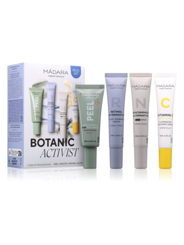 MÁDARA Botanic Activist 4-Step Mini Renewal Routine Set подаръчен комплект за регенерация и възстановяване на кожата