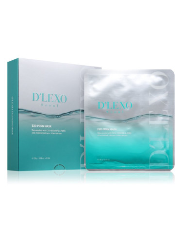 Dermaline D'LEXO Exo PDRN Mask платнена маска с подмладяващ ефект 10x28 гр.