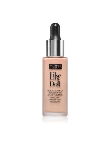 PUPA Milano Like a Doll фон дьо тен за естествен вид SPF 15 цвят 020 - Light Beige 30 мл.