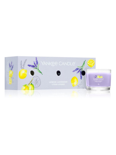 Yankee Candle Lemon Lavender подаръчен комплект 3x37 гр.