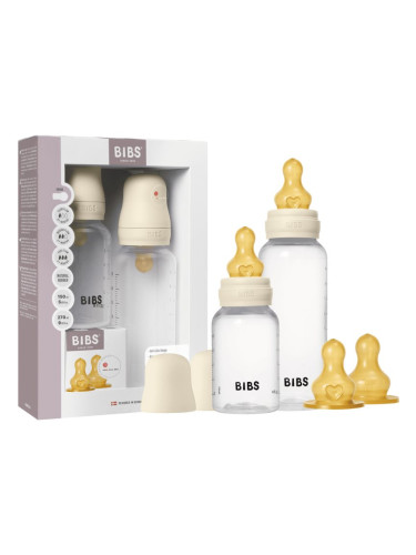 BIBS Anti-Colic Baby Bottle Set шише против колики Ivory