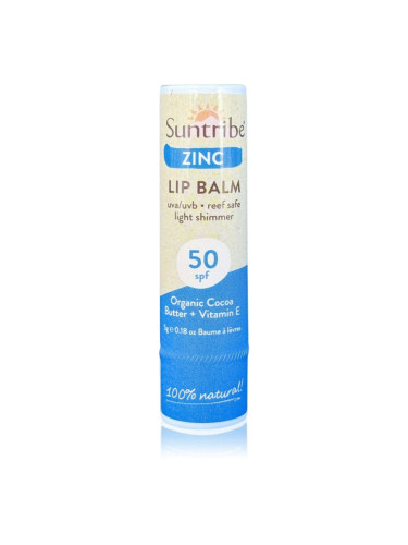 Suntribe Zinc защитен балсам за устни с цинк SPF 50 5 гр.